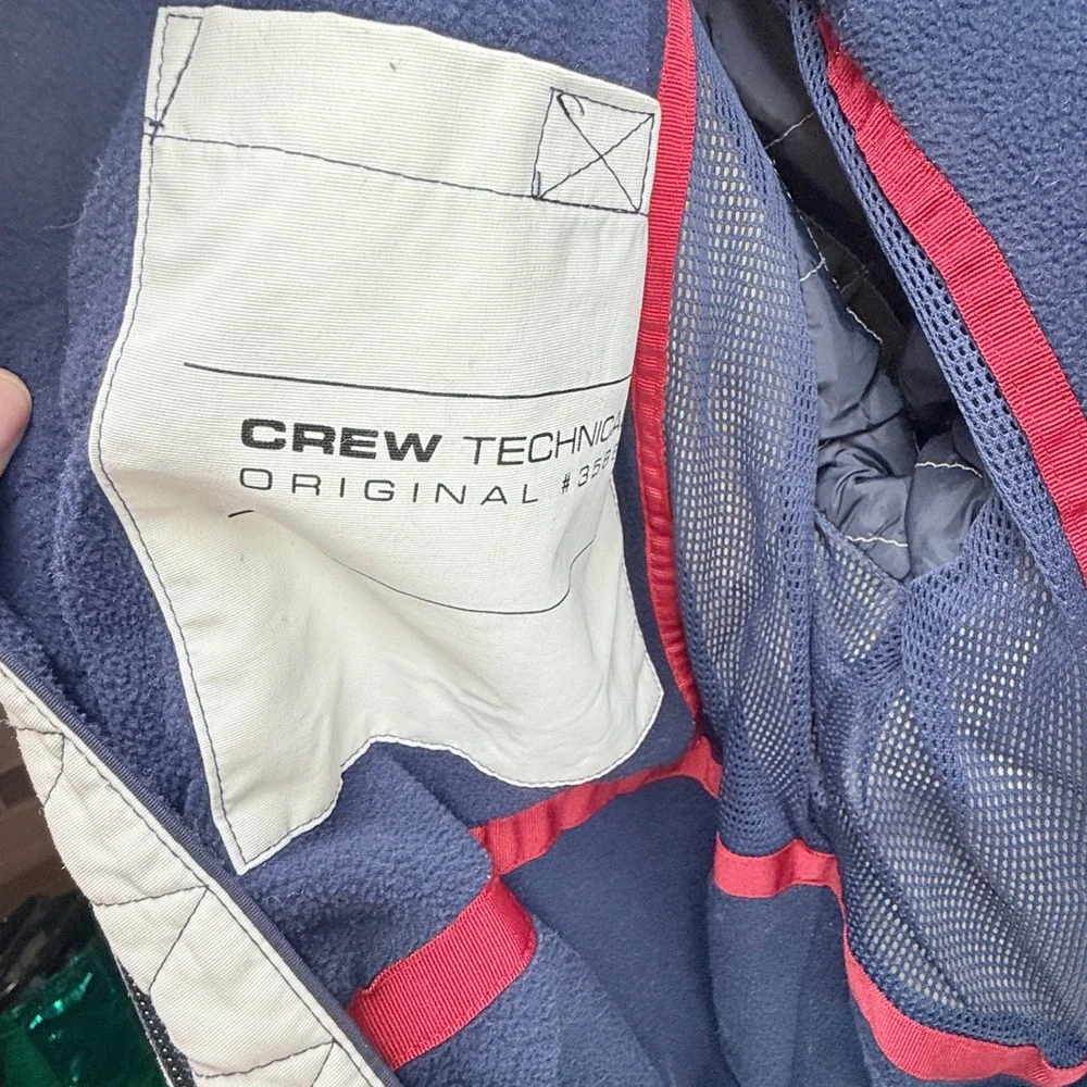 Crew Clothing Co GBR07 Jacket Mens Size M‎ White Full Zip Outerwear